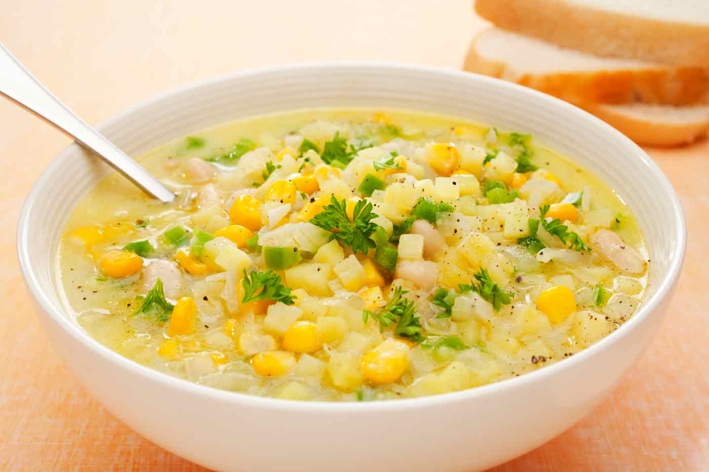 Суп картофельный с кукурузой Суп картофельный с кукурузой